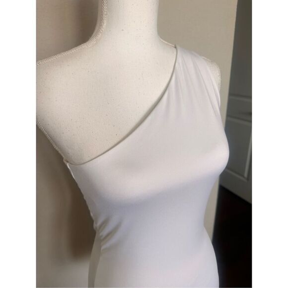 Set of 2 Abercrombie & Fitch Soft A&F Collection Medium Bodysuits White one shou - Picture 8 of 10